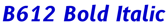 B612 Bold Italic шрифт
